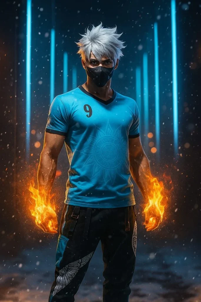 Free Fire Samurai Moon Wallpaper