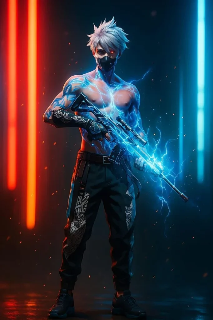 Free Fire Samurai Moon Wallpaper